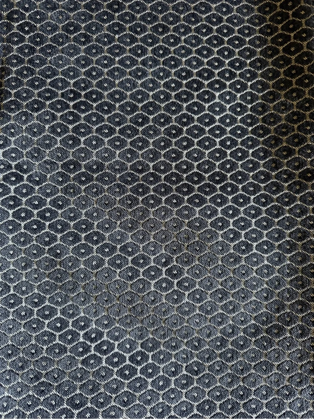 West Elm Honeycomb Jacquard Velvet Pillow Cover 18” Charcoal
